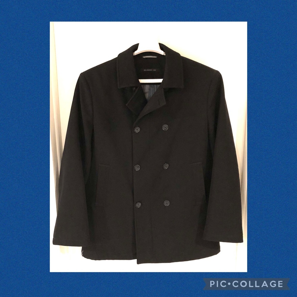 John Varvatos Double Breasted Pea Coat